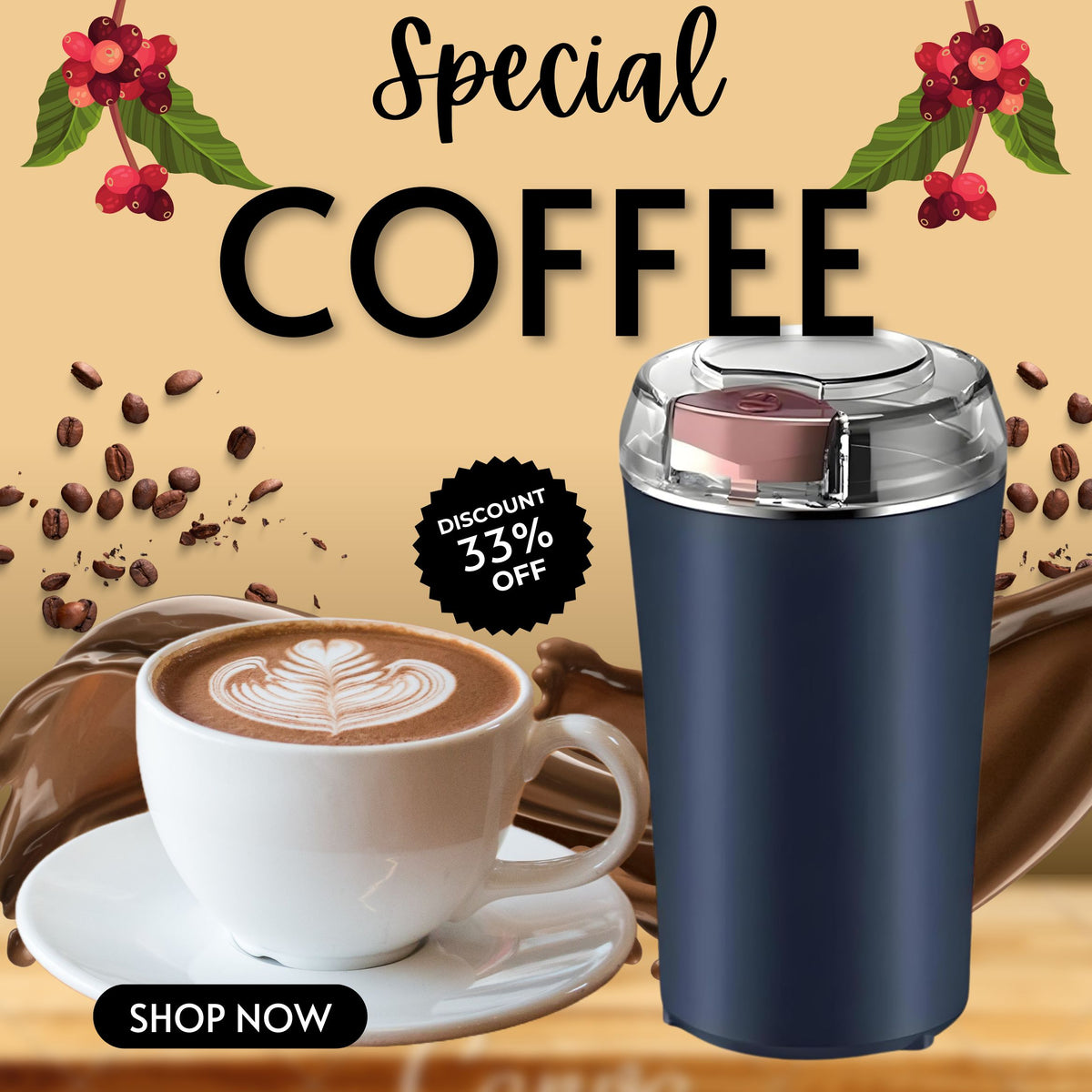 PureGrind™ – Fresh Grounds, Perfectly Pulled | Grind Your Favorites in Seconds