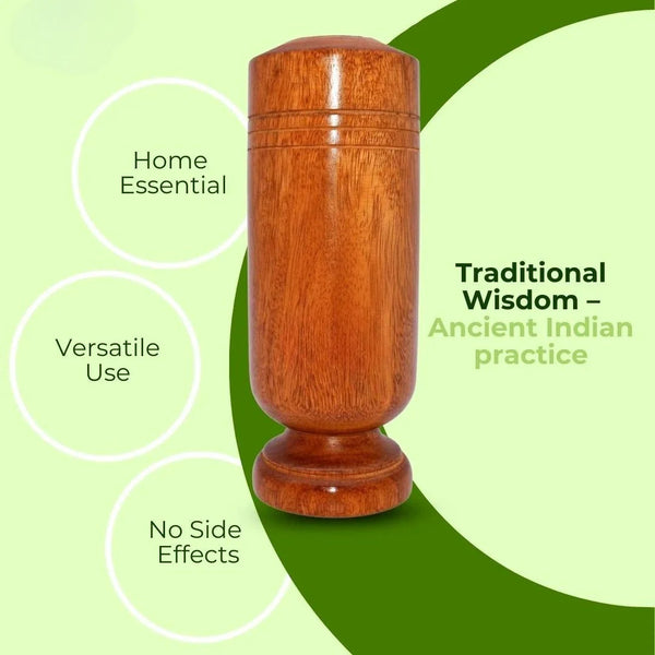 Myacra Lab certified Vijaysar wood Glass | Ayurvedic Glass/Tumbler | Sugar Vijaysar Wood Glass | Vijaysar Ki Lakdi Ka Glass | Vijaysar Herbal Tumbler | Bija Glass 100ml