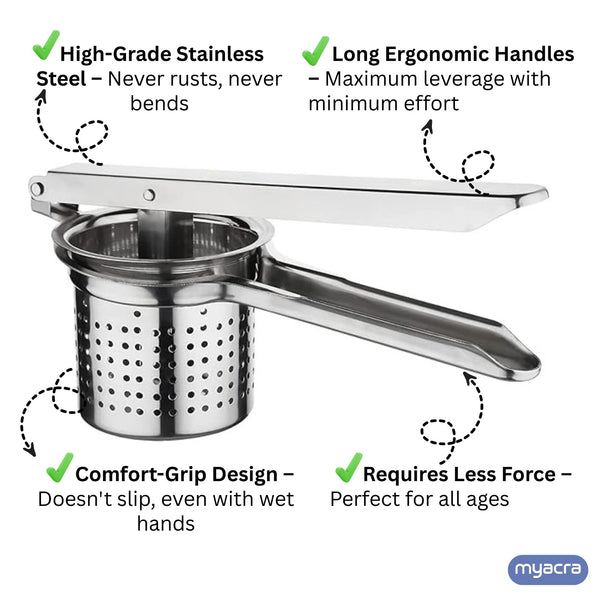 Premium Stainless Steel Multi-Purpose Squeezer