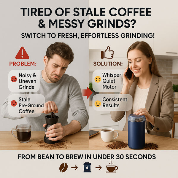 PureGrind™ – Fresh Grounds, Perfectly Pulled | Grind Your Favorites in Seconds