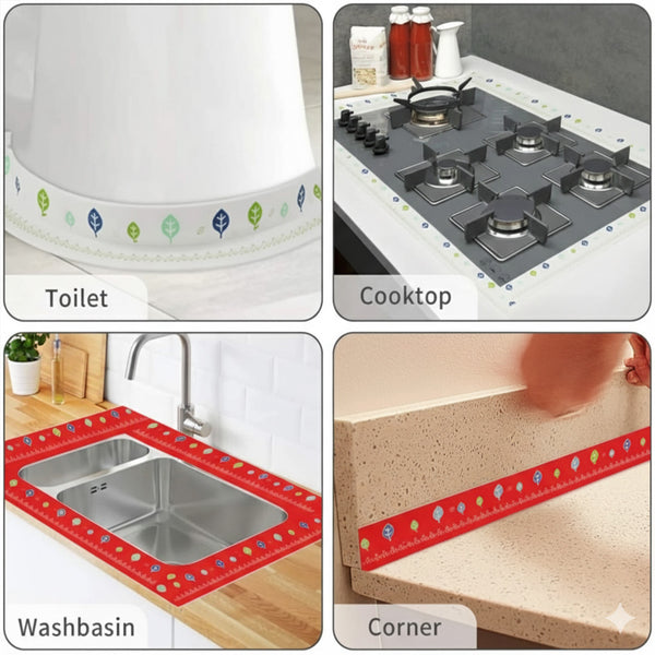 Waterproof & Oil-Proof Self-Adhesive Caulk Tape (3.2m x 3.8cm)