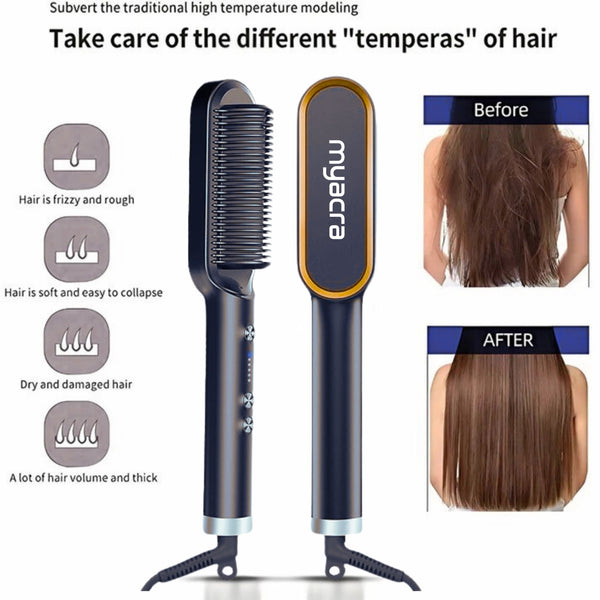 Get Salon Hair in 5 Mins – Save ₹6000/Year with myacra’s 3-in-1 Straightener! 💇‍♀️