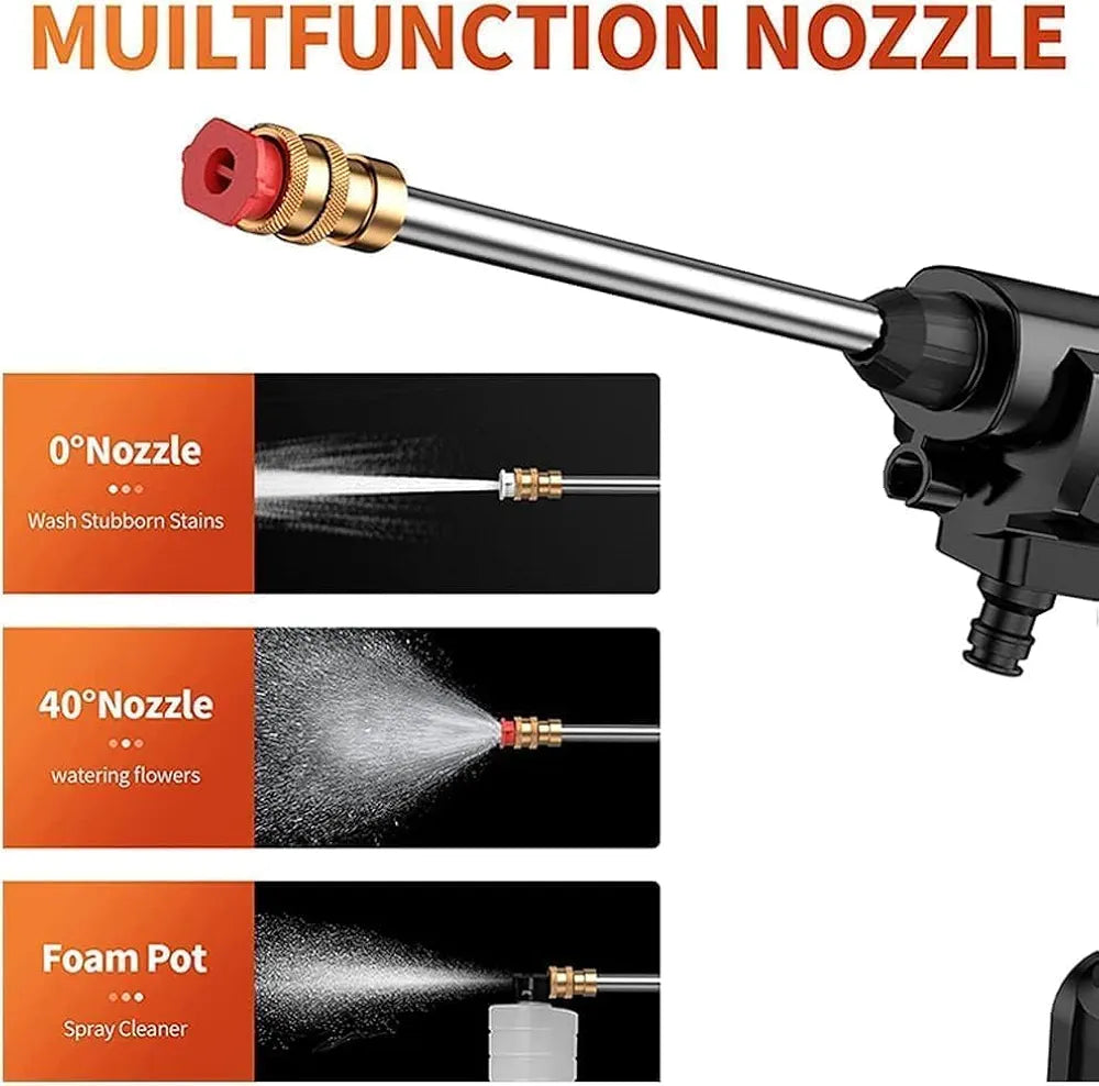 Portable High-Pressure Car & Bike Wash Gun