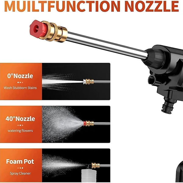 Portable High-Pressure Car & Bike Wash Gun