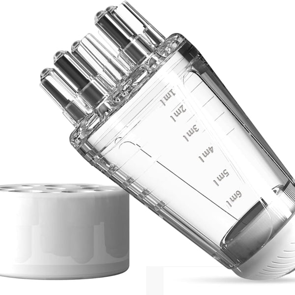 Scalp Applicator Comb, Scalp Oil Applicator, Root Comb Applicator Bottle for Hair, Hair Serum Applicator Suitable for Various Liquids, Suitable for Home and Travel-Transparent