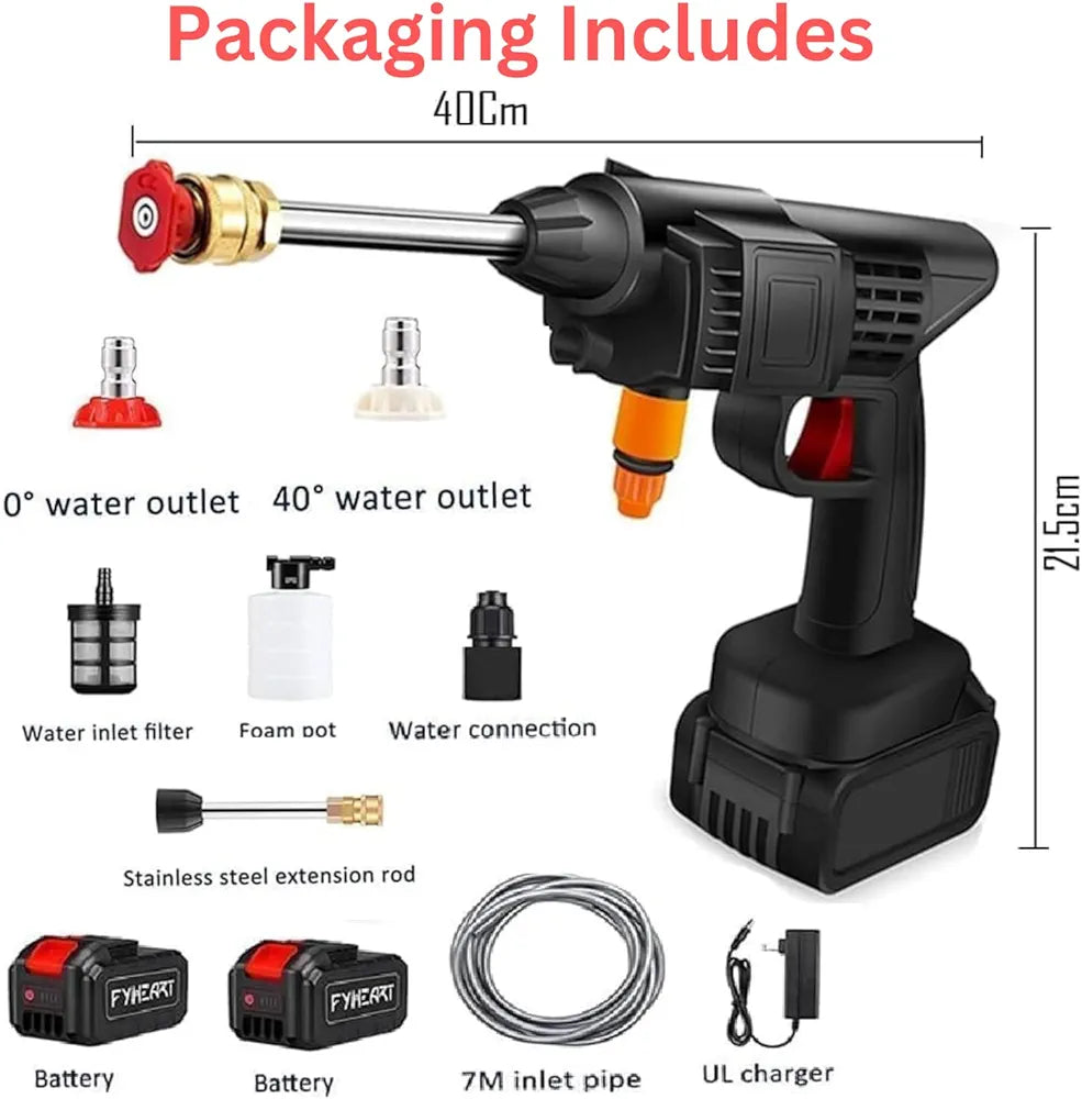 Portable High-Pressure Car & Bike Wash Gun