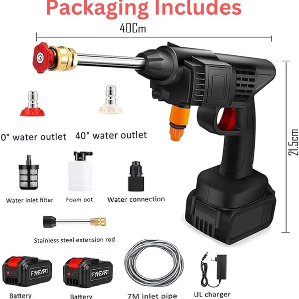 Portable High-Pressure Car & Bike Wash Gun