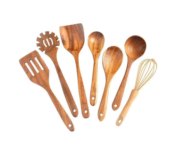 7-Piece Teak Kitchenware Set