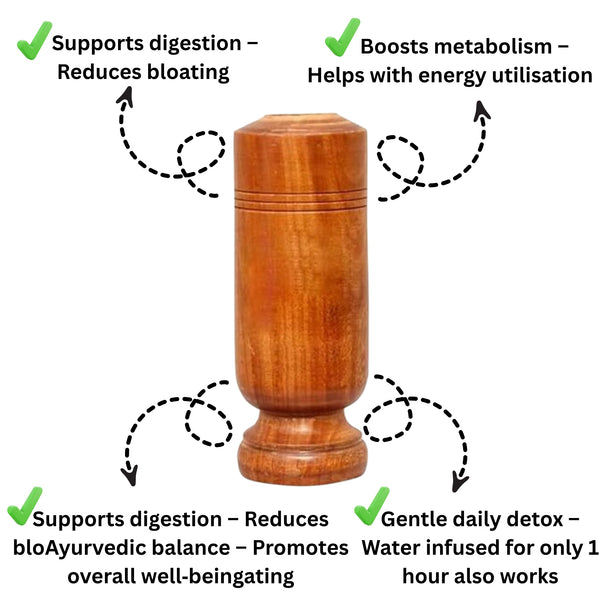 Myacra Lab certified Vijaysar wood Glass | Ayurvedic Glass/Tumbler | Sugar Vijaysar Wood Glass | Vijaysar Ki Lakdi Ka Glass | Vijaysar Herbal Tumbler | Bija Glass 100ml