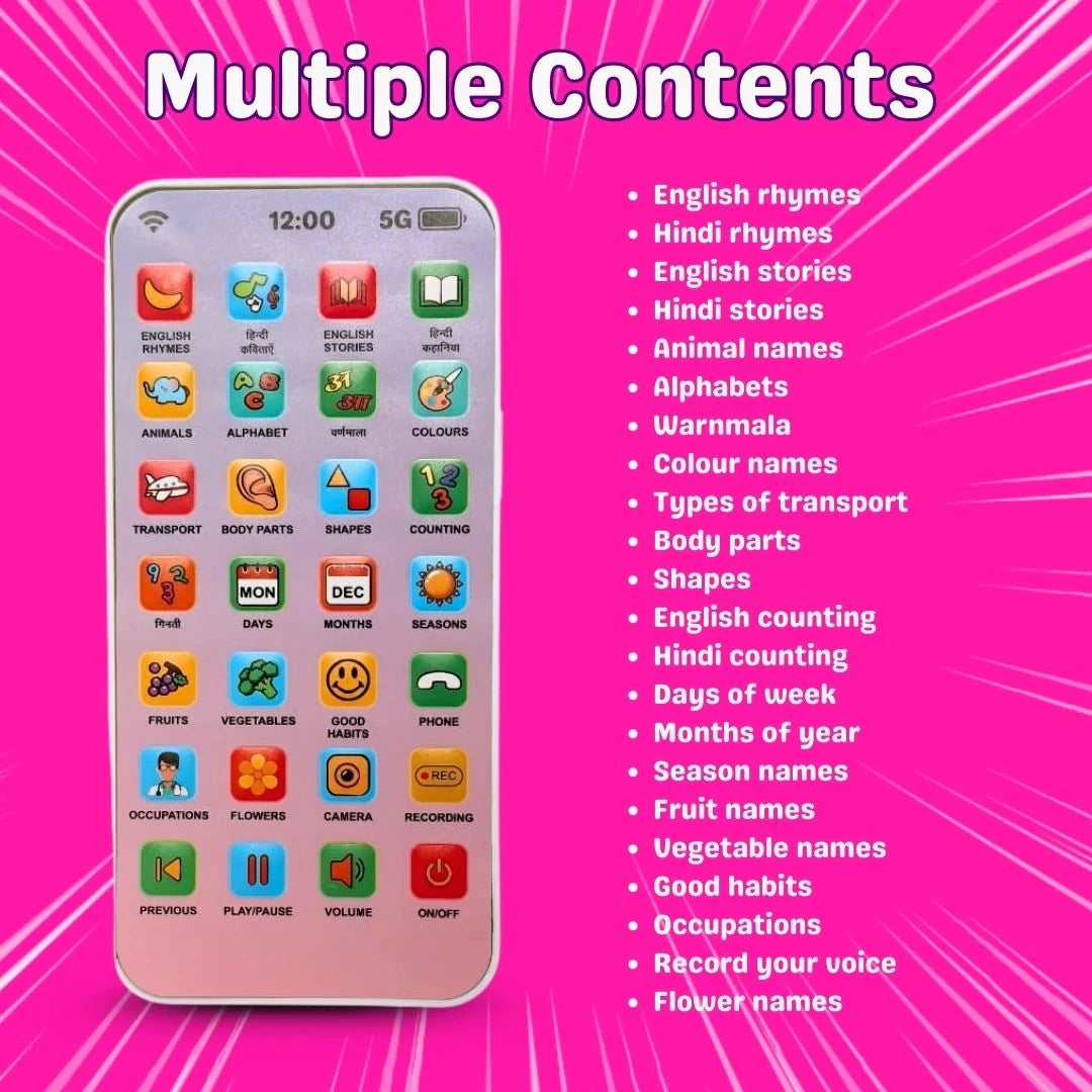 Interactive Kids Learning Phone