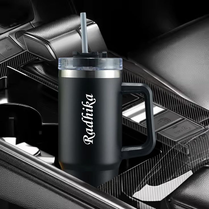 Personalized Quencher 40 oz Tumbler with Handle and Straw