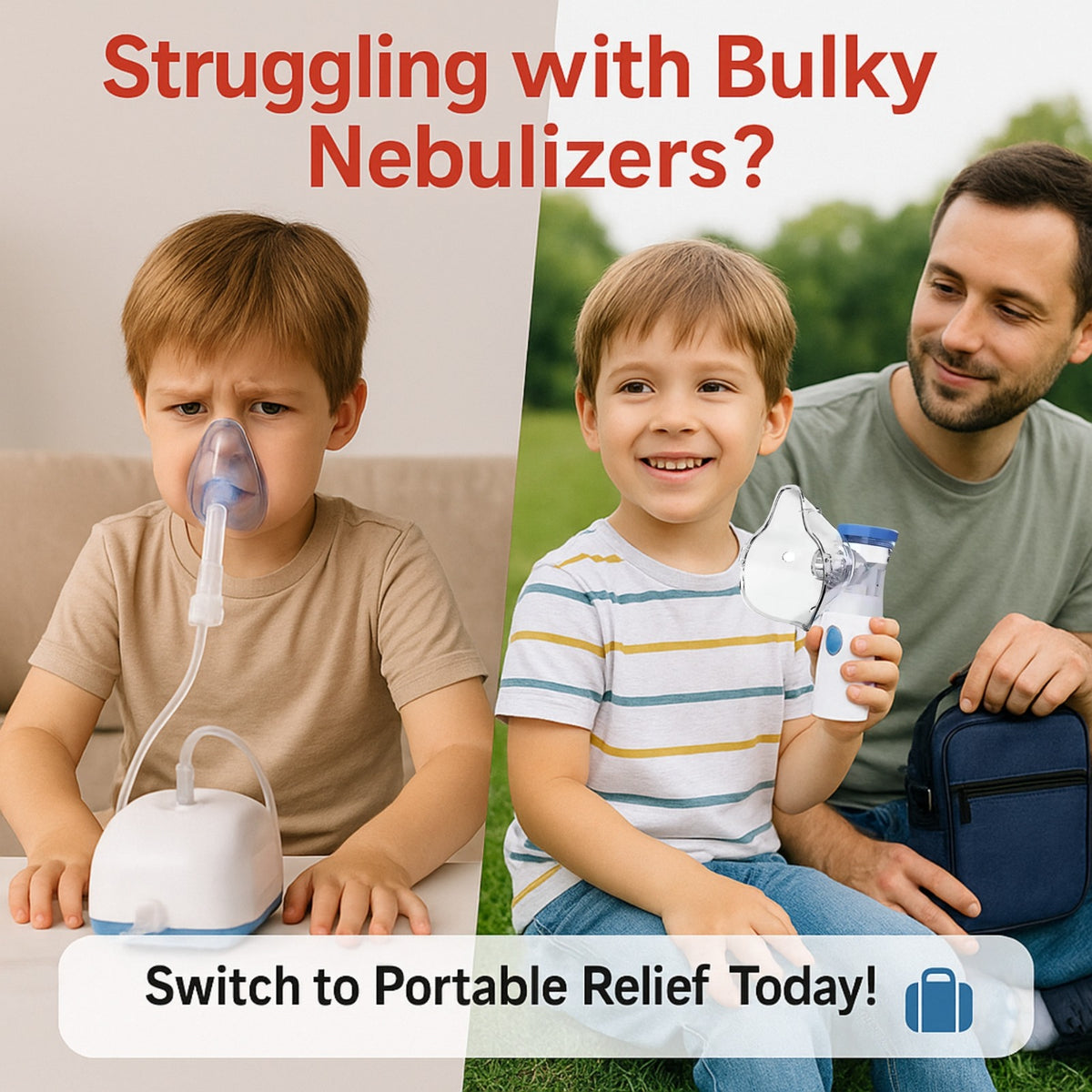 Portable Mesh Nebulizer for Adults and Kids