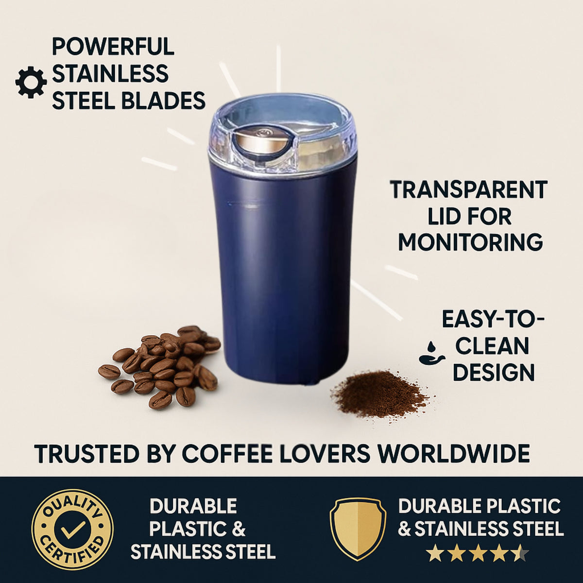 PureGrind™ – Fresh Grounds, Perfectly Pulled | Grind Your Favorites in Seconds
